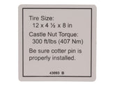 43093 Tire Specs | Genie